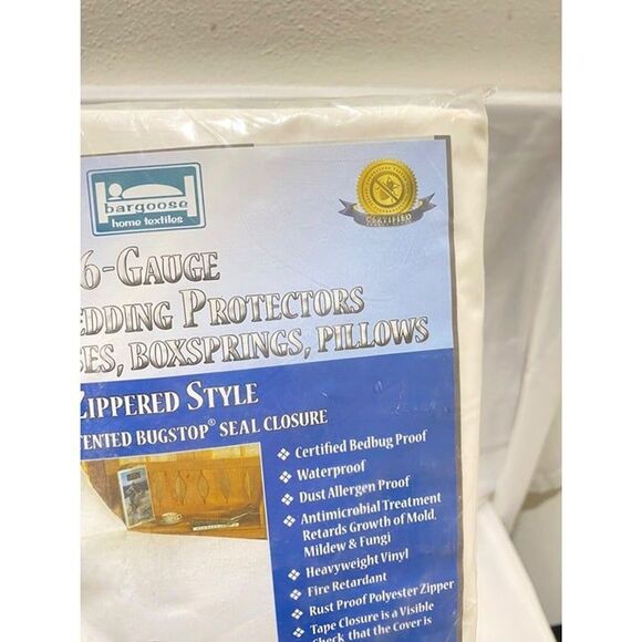 Bedbug Solution Vinyl Mattress Box Spring or Pillows Encasement Twin Size - Picture 4 of 8